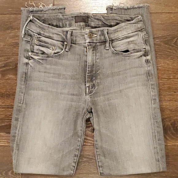 MOTHER Denim - ❤ MOTHER HIGH RISE LOOKER ANKLE FRAY SKINNY JEANS 2 (26)